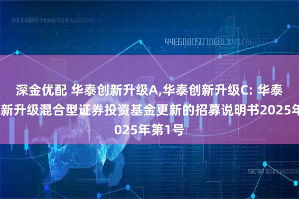 深金优配 华泰创新升级A,华泰创新升级C: 华泰柏瑞创新升级混合型证券投资基金更新的招募说明书2025年第1号