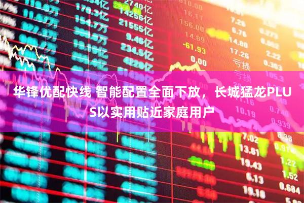 华锋优配快线 智能配置全面下放，长城猛龙PLUS以实用贴近家庭用户